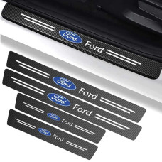 Защитная пленка накладка на пороги для Ford Черный Карбон 4 шт