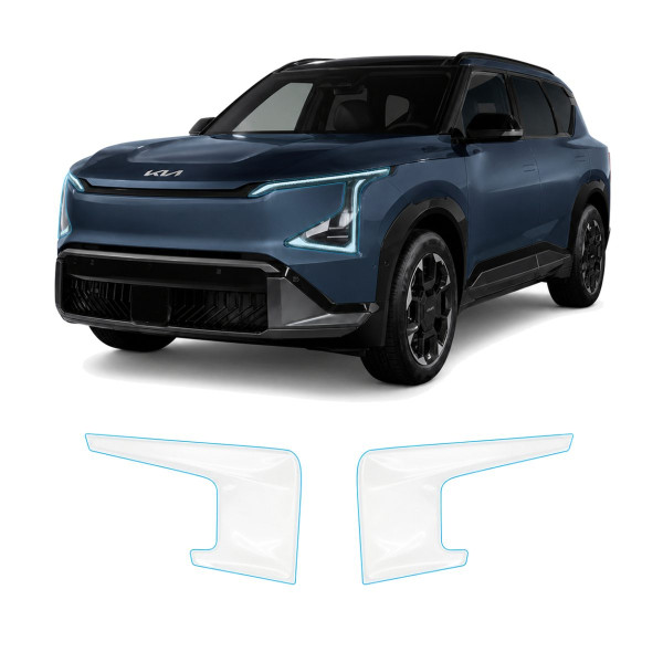 Антигравійна захисна бронеплівка за лекалами для Kia EV5 I 2024- оптика (фари та ПТФ)