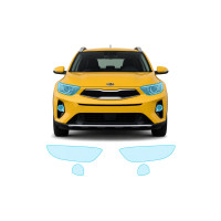 Антигравийная защитная бронепленка по лекалам для Kia Stonic YB 2017- оптика (фары и ПТФ)