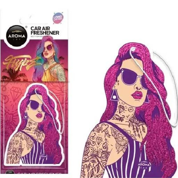 Ароматизатор для авто Aroma Car Cellulose Dia De Los Muertos Hype Girl - Pink Hair (83262)