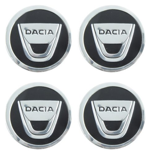 Наклейка на ковпак Dacia 60 мм універсальні, алюмінієві 4 шт