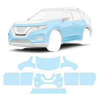 Антигравійна захисна бронеплівка за лекалами для Nissan Rogue / X-Trail T32 facelift 2017-2022 - повний кузов