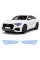 Антигравийная защитная бронепленка по лекалам для Audi Q8 4M 2018-2023 - оптика (фары и ПТФ)