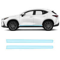 Антигравійна захисна бронеплівка за лекалами для Lexus NX AZ20 2021- нижня зона кузова пороги