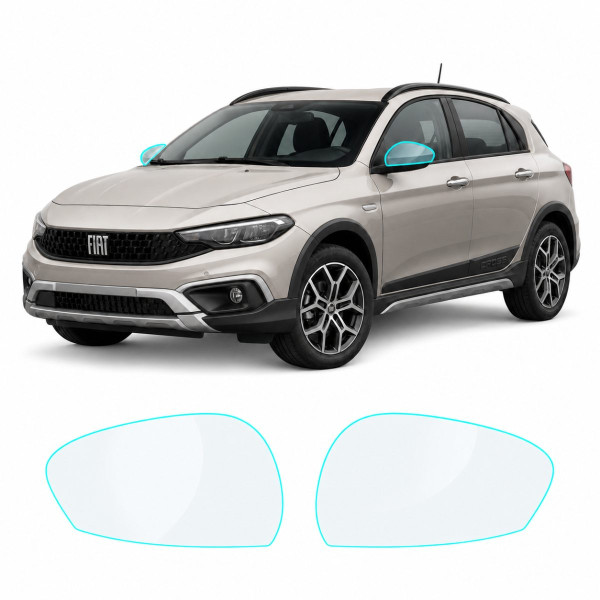 Антигравійна захисна бронеплівка за лекалами для Fiat Tipo Cross (Egea Cross) I 2020- дзеркала