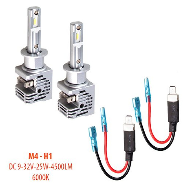 LED лампы для авто Pulso M4 H1 LED-chips CREE 9-32V 2x25W 4500Lm 6000K