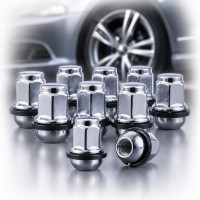 Гайки Колісні для Honda 12х1,5х35 сфера закриті ключ 19 хром 20 шт (F449)