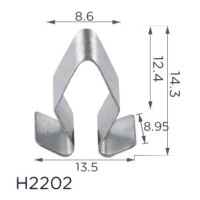 Скоба В=14.3 Д=13.5 Ш=9 Volkswagen, Audi, Skoda, Seat (4A0-867-276, 4A0867276)H2202)