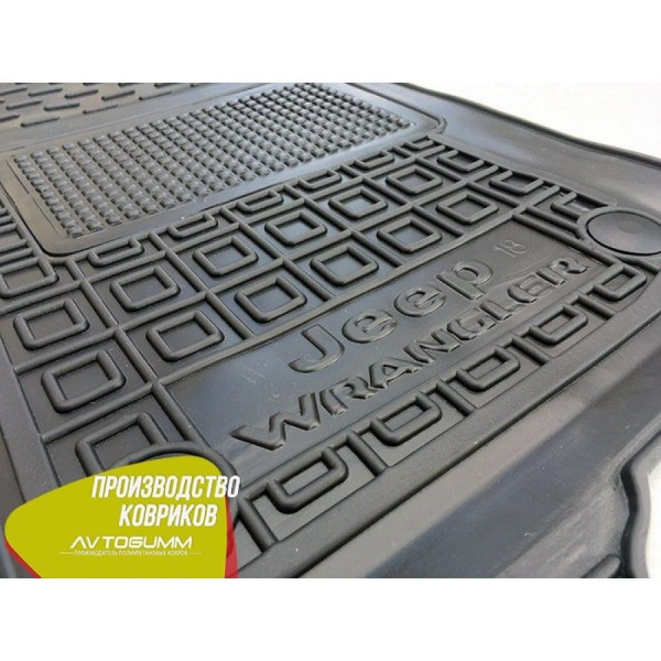 Водійський коврик в салон Jeep Wrangler 2018 - 2/4 двері (AVTO-Gumm)