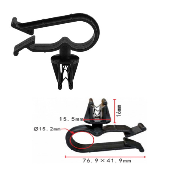 Клипса держатель трубок электропроводки Ford, Honda (W710718-S307, W710718S307, 21165) (C1108)