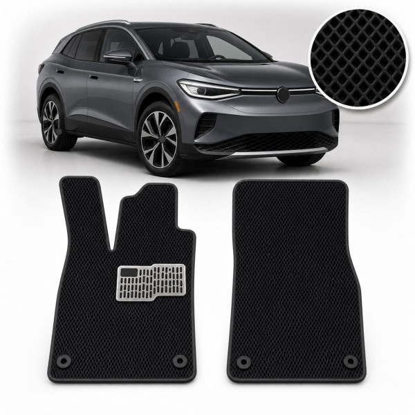 Коврики в салон передние EVA для Volkswagen ID.4 2020- (Металлический подпятник) 2 шт