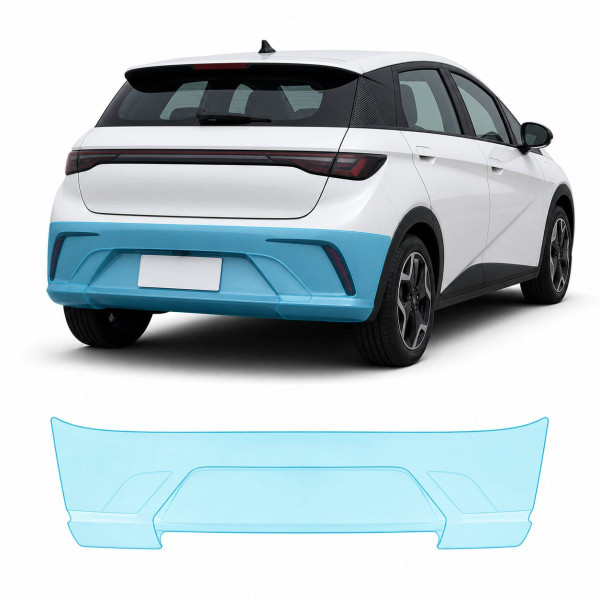 Антигравийная защитная бронепленка по лекалам для BYD Dolphin I 2021-2024 - задний бампер