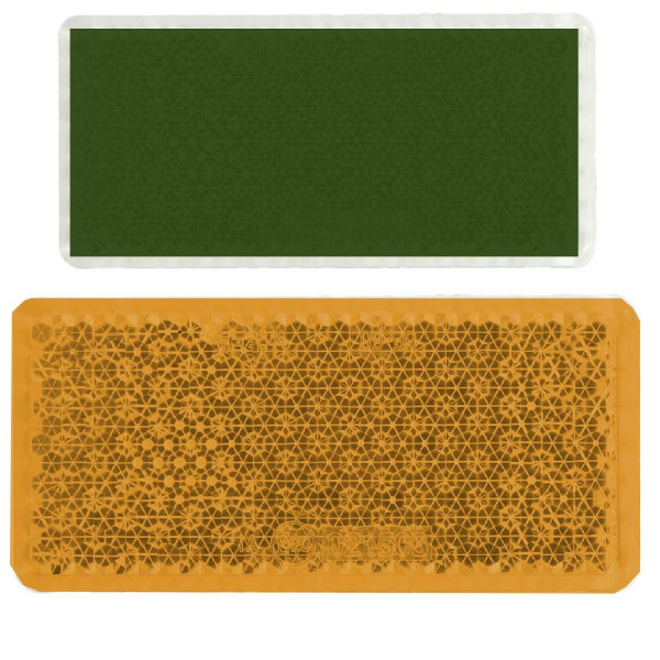 Катафот Прямоугольный Пластик 100 x 48 x 8 мм Оранжевый (Stark L)