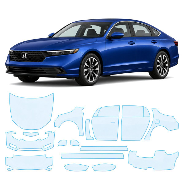 Антигравийная защитная бронепленка по лекалам для Honda Accord XI 2023- полный кузов