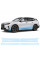 Антигравийная защитная бронепленка по лекалам для BMW iX I20 2021- нижняя зона кузова пороги