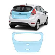 Антигравийная защитная бронепленка по лекалам для Ford Fiesta VI facelift 2013-2017 - зона крышки багажника