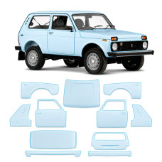 Антигравийная защитная бронепленка по лекалам для LADA Niva 2121 1977-2020 - полный кузов