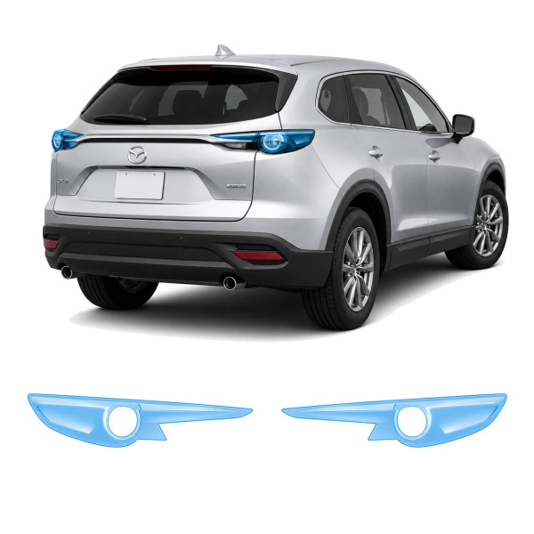 Антигравийная защитная бронепленка по лекалам для Mazda CX-9 TC 2016-2020 - задние фонари стопы