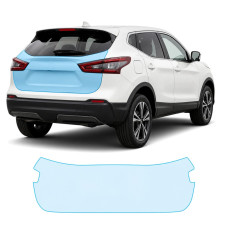 Антигравийная защитная бронепленка по лекалам для Nissan Qashqai J11 facelift 2017-2021 - зона крышки багажника