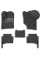 3D EVA Коврики в салон для Volkswagen Touareg I 2002-2010 С подпятником Черные 5 шт
