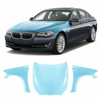 Антигравійна захисна бронеплівка за лекалами для BMW 5 Series F10 2010-2013 - капот і передні крила