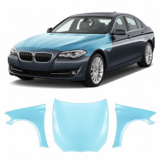 Антигравійна захисна бронеплівка за лекалами для BMW 5 Series F10 2010-2013 - капот і передні крила