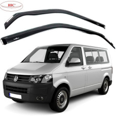 Дефлектори вікон вітровики HIC для Volkswagen T5- T6 2003- вставні Оригінал (VW02-IN)