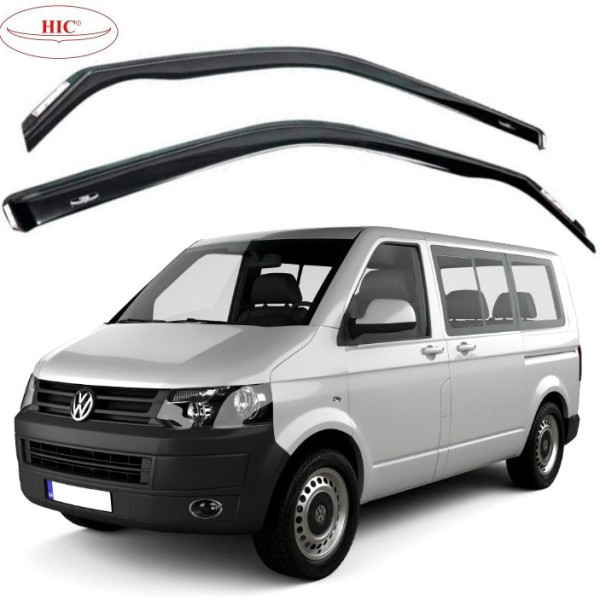 Дефлектори вікон вітровики HIC для Volkswagen T5- T6 2003- вставні Оригінал (VW02-IN)