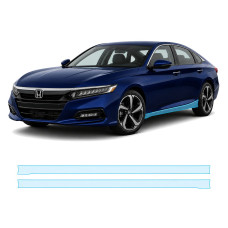 Антигравійна захисна бронеплівка за лекалами для Honda Accord X facelift 2021-2022 - нижня зона кузова пороги