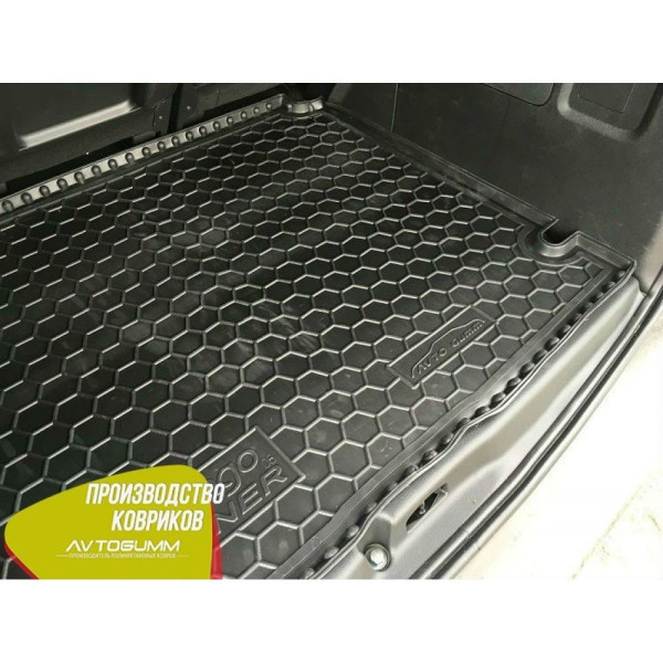 Автомобильный коврик в багажник Citroen Berlingo B9 / Peugeot Partner Tepee 2008- Резино - пластик