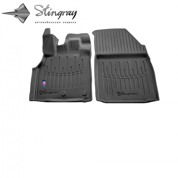 Передние 3D коврики для Renault Scenic III 2009-2016 / Высокий борт