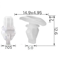 Клипса уплотнителя двери, капота Toyota Lexus 6786752010 (C1501)