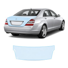 Антигравийная защитная бронепленка по лекалам для Mercedes-Benz S-Class W221 2005-2009 - зона крышки багажника