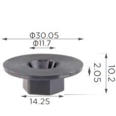 Гайки крило Hyundai, Kia (8414526000, 84145-26000, 20046) (C1825)