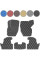 Килимки у салон для Volvo S 60 II 2010-2013 Седан Екошкіра с подпятником 5 шт (Rombus)