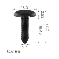 Клипса крепления обшивки салона VW SEAT SKODA AUDI (6Q0867333 6Q0-867-333 10099) (C3186)