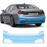 Антигравійна захисна бронеплівка за лекалами для BMW 7 Series G11/G12 facelift 2019-2022 - задній бампер