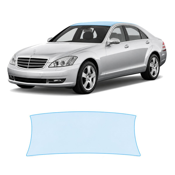 Антигравийная защитная бронепленка по лекалам для Mercedes-Benz S-Class W221 2005-2009 - зона крыши
