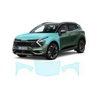 Антигравийная защитная бронепленка по лекалам для Kia Sportage NQ5 2021-2024 - капот и передние крылья