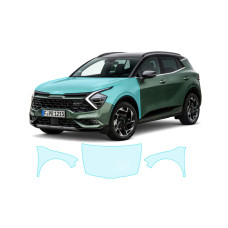 Антигравійна захисна бронеплівка за лекалами для Kia Sportage NQ5 2021-2024 - капот і передні крила