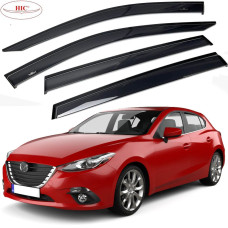 Дефлектори вікон вітровики HIC для Mazda 3 (BM) 2013-2019 Седан / Хетчбек Оригінал (MA32-IJ)