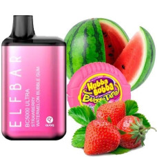 Elf Bar BC5000 Ultra POD 5% Strawberry Watermelon Bubble Gum - Клубника Арбуз Жвачка (Подзаряжаемый)