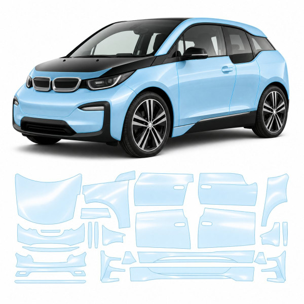Антигравийная защитная бронепленка по лекалам для BMW i3 I01 2013-2022 - полный кузов