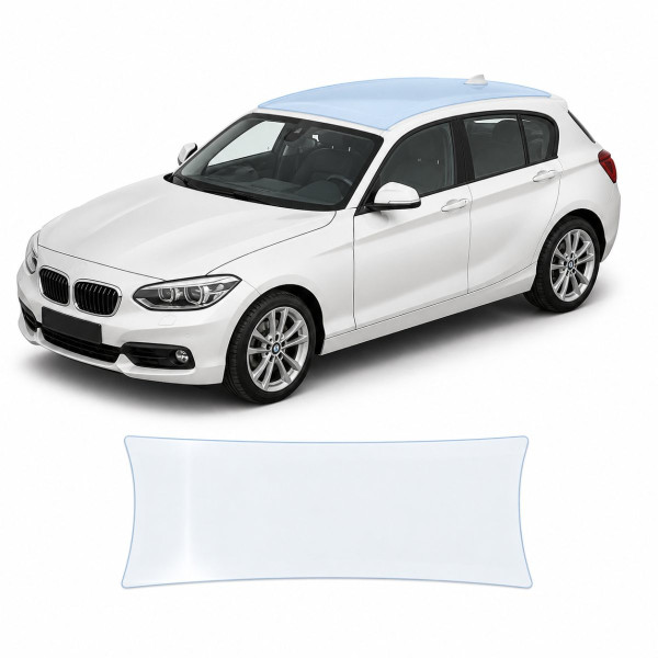 Антигравийная защитная бронепленка по лекалам для BMW 1 Series F20 facelift 2015-2019 - зона крыши