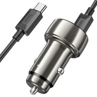 Автомобильное зарядное устройство Hoco Z50 PD 30W QC3.0 (1 Type-C 1USB 3A 48W)