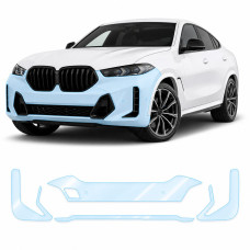 Антигравійна захисна бронеплівка за лекалами для BMW X6 G06 2019-2023 - передній бампер