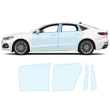Антигравийная защитная бронепленка по лекалам для Ford Mondeo V facelift 2019-2022 - зоны дверей и стойки окон