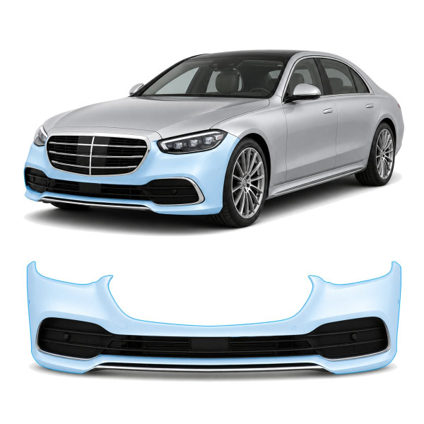 Антигравійна захисна бронеплівка за лекалами для Mercedes-Benz S-Class W223 2020- передній бампер