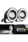 LED Fog Lights Round Lens with DRL D64mm 12V 10W 7000K White and Yellow Light 2 pcs (AG-2511 W+Y)
