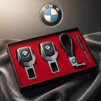 Подарочный набор №1 для BMW из заглушек и брелока с логотипом
